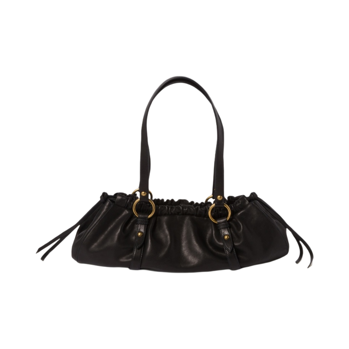 미우 미우 나파 레더백 블랙(Miu Miu Nappa Leather Bag Black) - 3