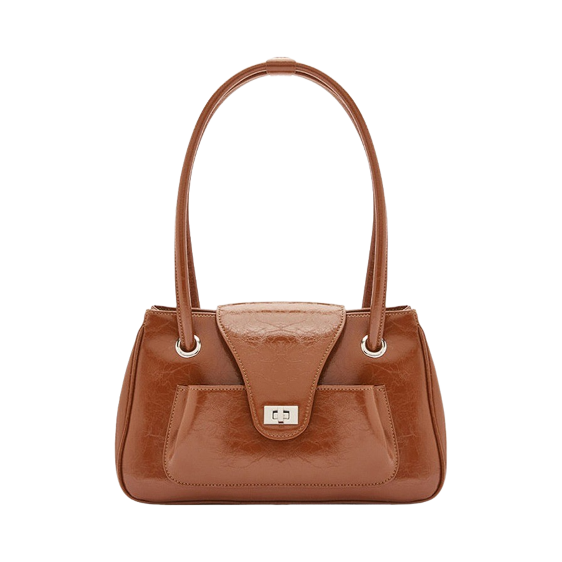 아포아 파오 롱 핸들 백 진저브라운