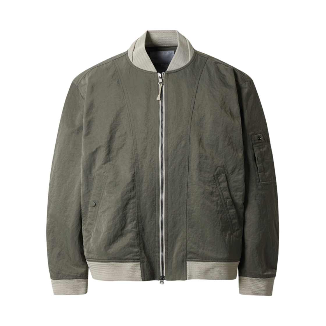 시리즈 워싱 MA 1 점퍼 카키(Series Washing Ma-1 Jumper Khaki)