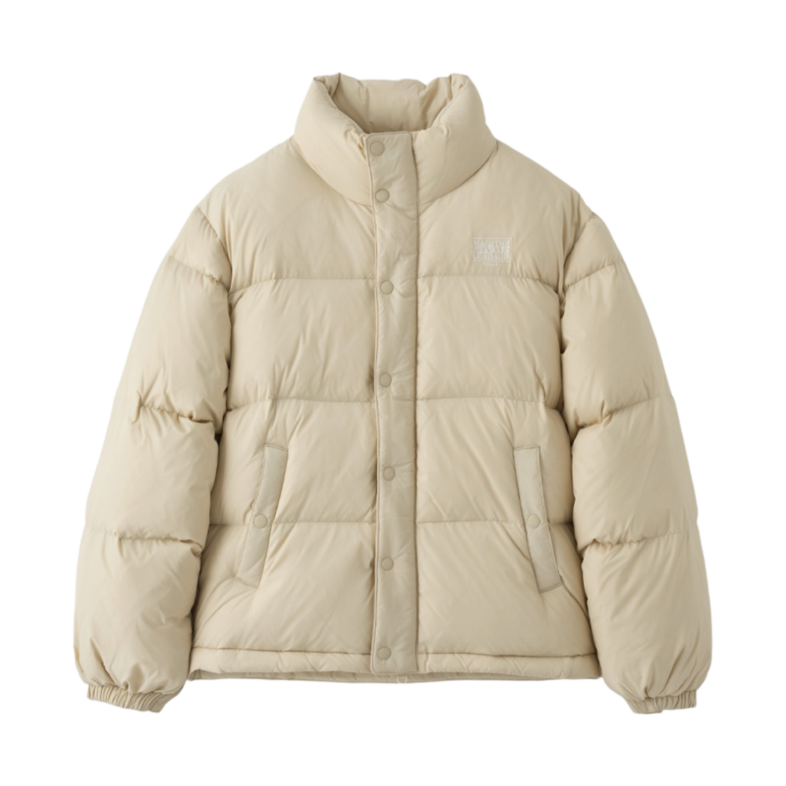 마리떼 프랑소와 저버 클래식 로고 덕 다운 푸퍼 라이트 베이지(Marithe Francois Girbaud Classic Logo Duck Down Puffer Light Beige)