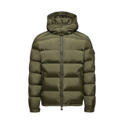 Moncler Maya Hooded Short Down Jacket Olive Green - 25FW