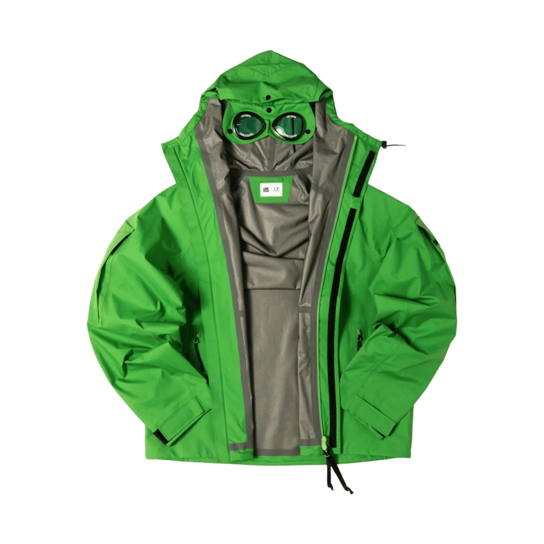 C.P. 컴퍼니 x 원 블록 다운 고어텍스 3L 인피니움 후드 자켓 펀 - 23FW(C.P. Company x One Block Down Gore-Tex 3L Infinium Hooded Jacket Fern - 23FW) - 2