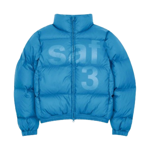 [COYSEIO] SOLID PADDED JACKET SKY BLUE/GREY 韓国購買ブーム SOLID PADDED JACKET SKY BLUE - coyseio
