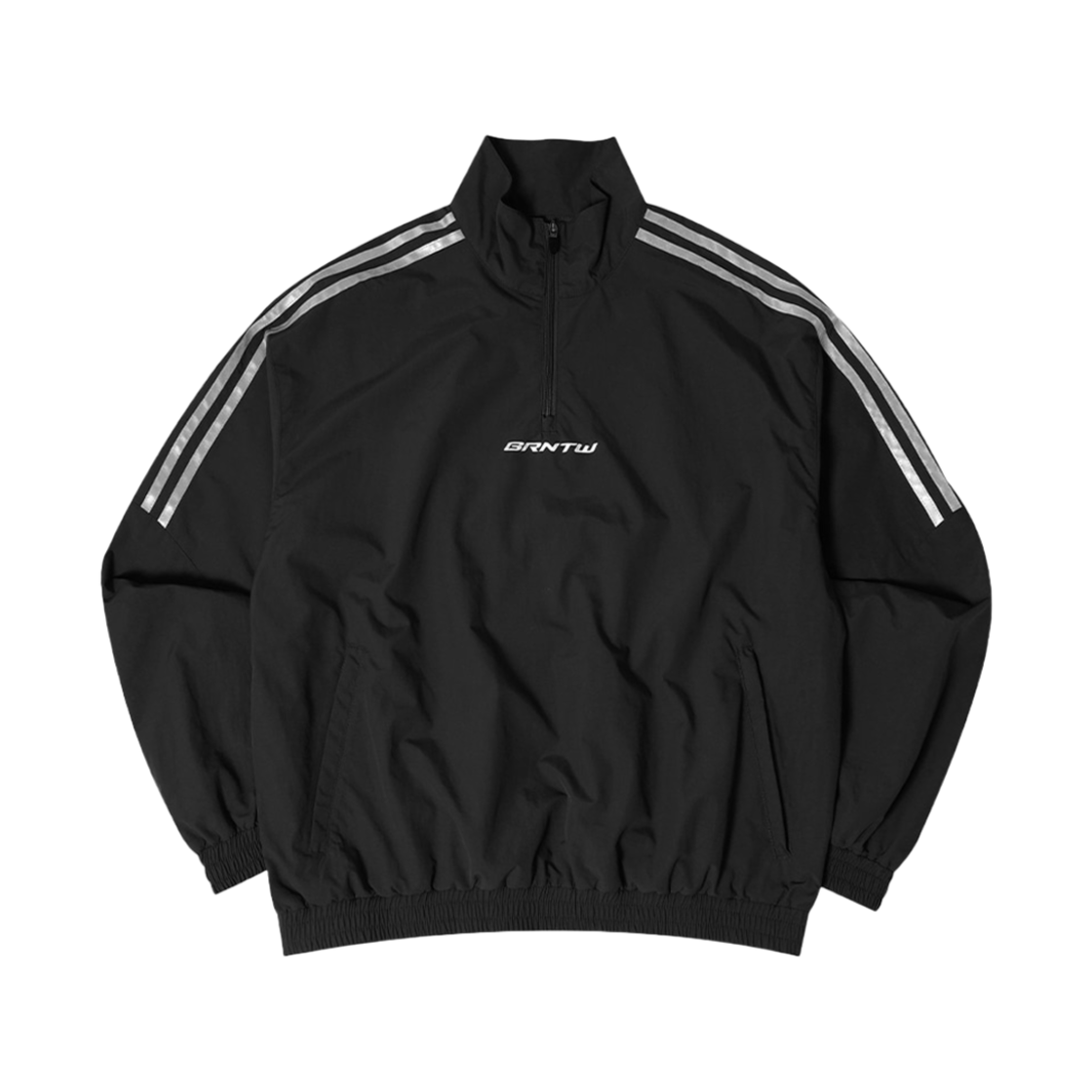 BF3MJK204BK BORN TO WIN Reflective Line Big Symbol Anorak Jaket Black