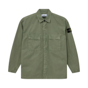 Stone Island 115WN Old Treatment Overshirt Sage Green - 23SS