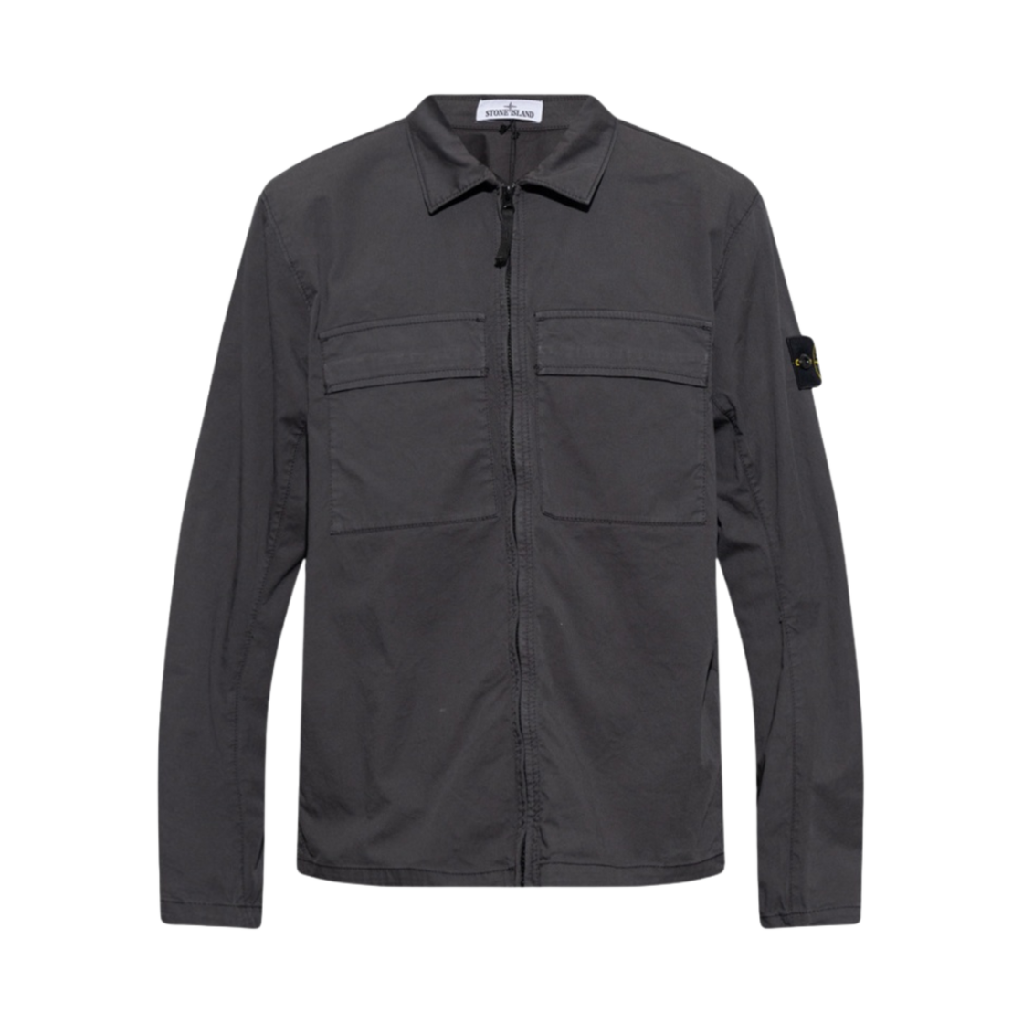 스톤 아일랜드 10210 더블 포켓 코튼 오버셔츠 다크 그레이 - 23SS(Stone Island 10210 Double Pocket Cotton Overshirt Dark Grey - 23SS) - 1