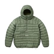 Supreme Micro Down Half Zip Hooded Pullover Olive - 23FW