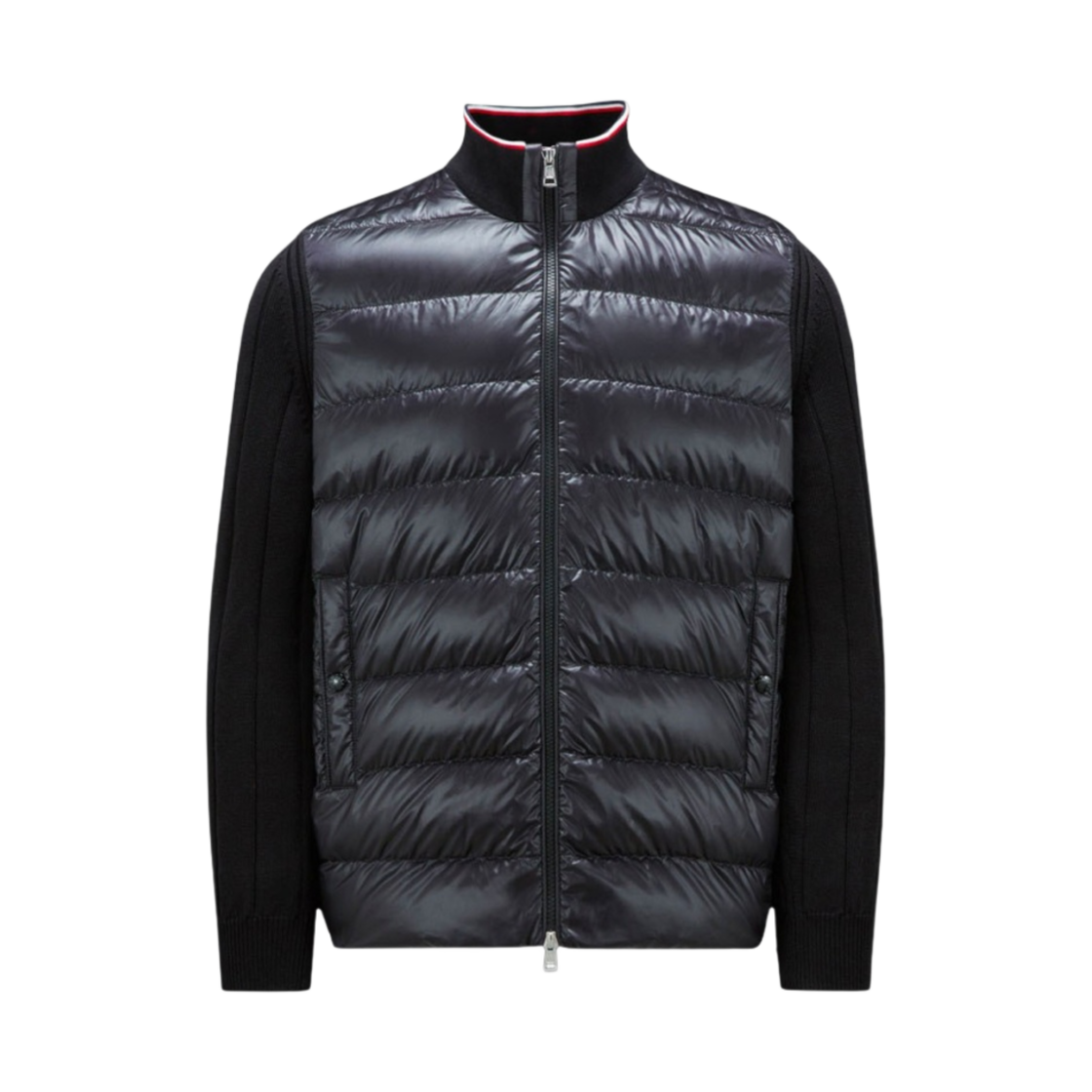 몽클레르 패딩 코튼 가디건 블랙 - 23FW(Moncler Padded Cotton Cardigan Black - 23FW) - 1