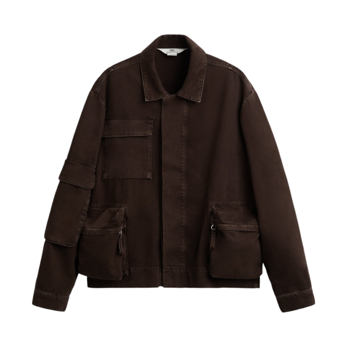 6688/353/717 Zara Denim Jacket Limited Edition Chocolate