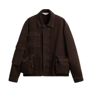 Zara Denim Jacket Limited Edition Chocolate