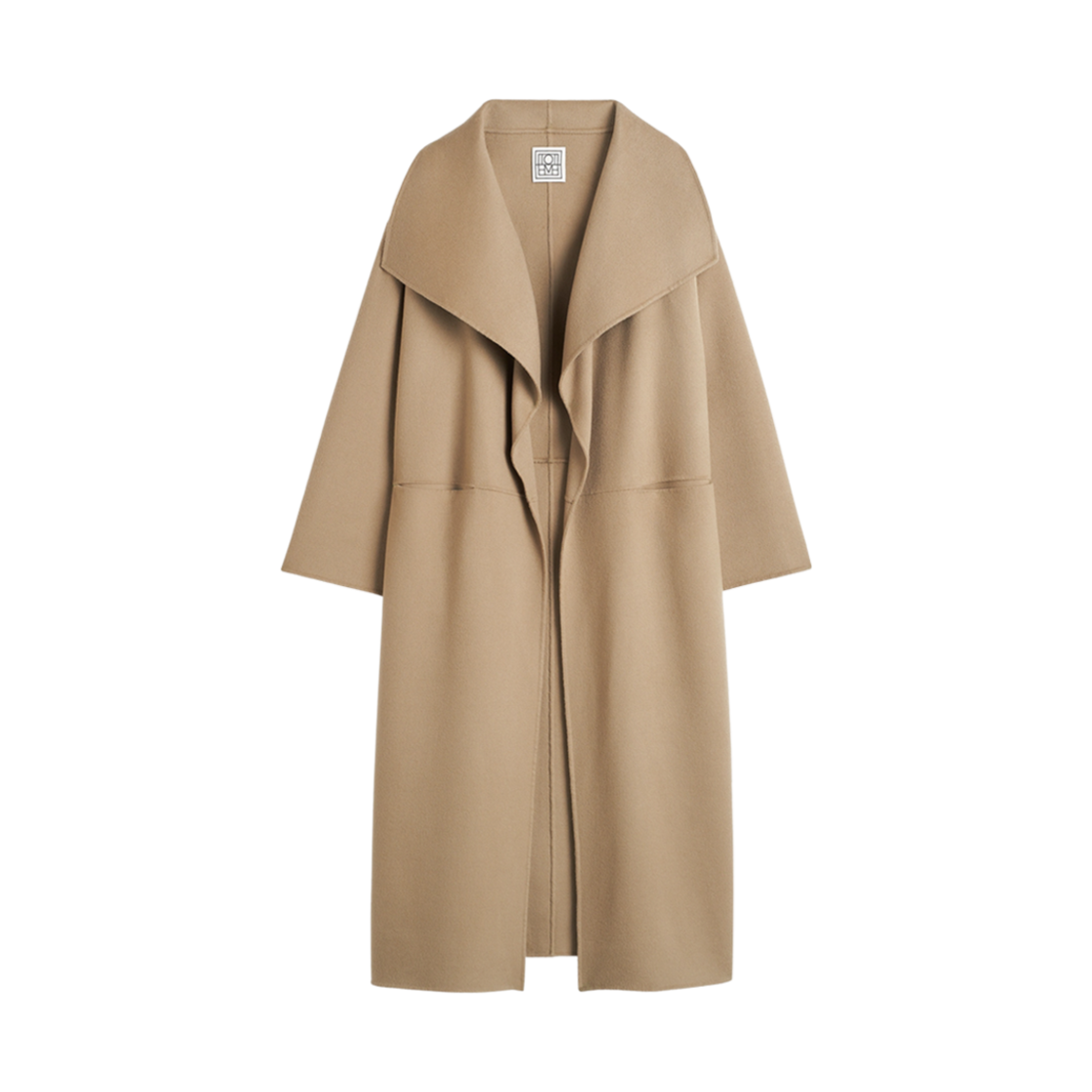 234-WRO885-FB0049-235 (W) Toteme Signature Wool Cashmere Coat Truffle