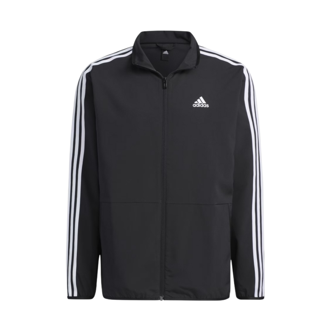 IA9374 Adidas 3S Regular Fit Light Woven Track Top Black - KR Sizing