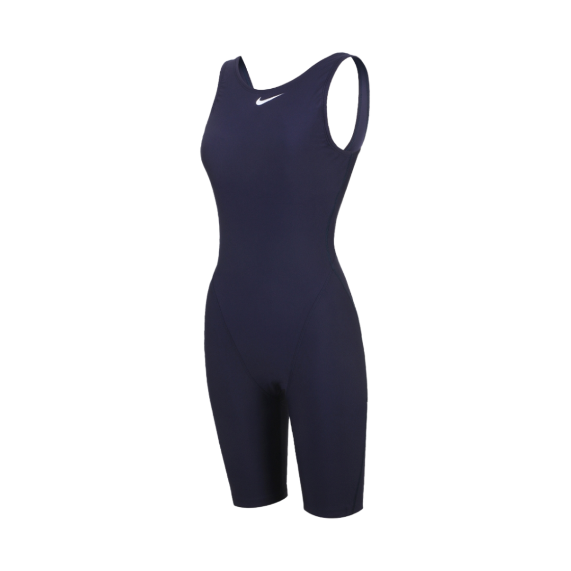 (W) 나이키 스윔 앤서 하이넥 레그수트 인서트 브라 미드나잇 네이비((W) Nike Swim Answer High Neck Legsuit Insert Bra Midnight Navy)