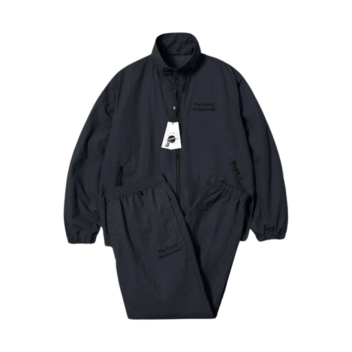 엔노이 스타일리스트 퍼스널 아이템 나일론 자켓 팬츠 세트 트리플 블랙(Ennoy Stylist's Personal Items Nylon Jacket Pants Set Triple Black)