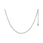 Scudo Plain Slim Pearl Necklace 6mm