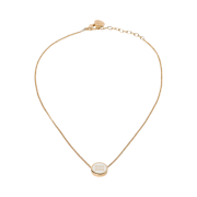 (W) Miu Miu Enameled Metal Necklace White