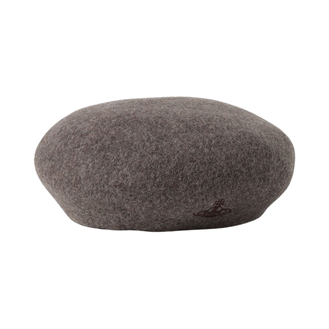 (W) 비비안 웨스트우드 라인 Orb 자수 바스크 베레모 브라운