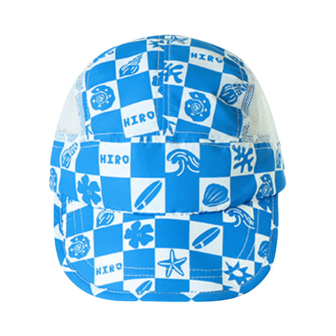 - (Kids) Hiro Drawing Checker Camp Cap Blue