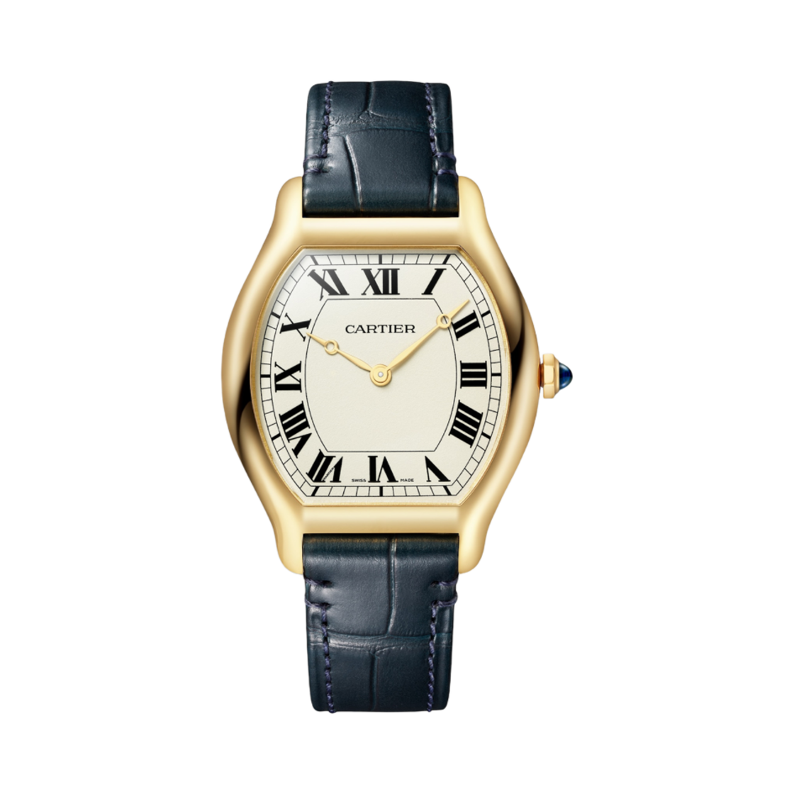 까르띠에 똑뛰 워치 옐로우 골드 레더(Cartier Tortue Watch Yellow Gold Leather)
