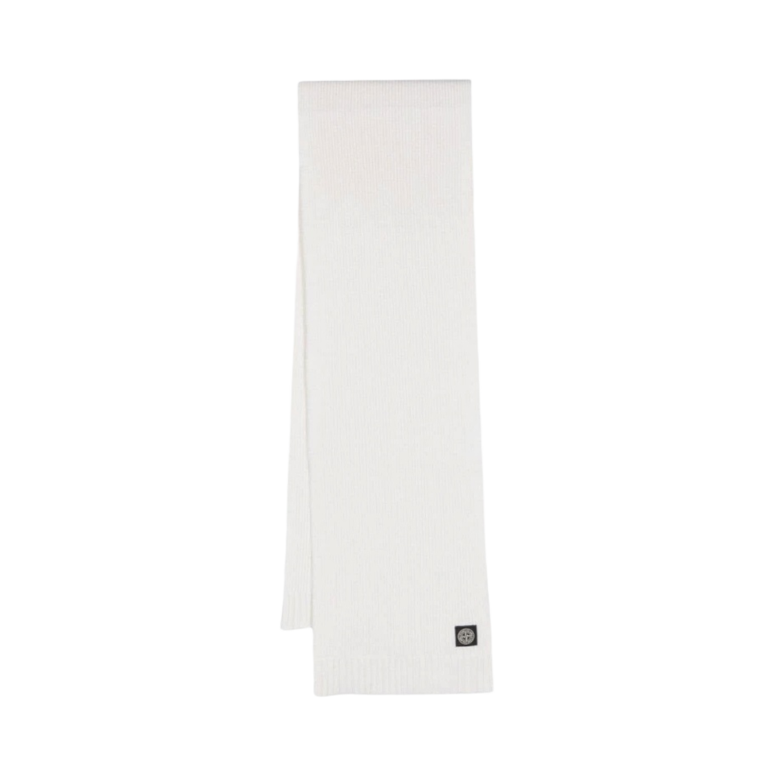 7916N02Z3-V0093 (Kids) Stone Island N02Z3 Ribbed Wool Cashmere Scarf Ivory