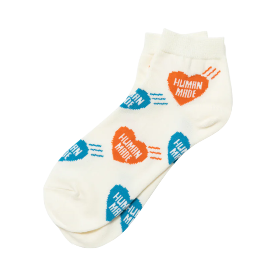 휴먼 메이드 하트 숏 삭스 오렌지