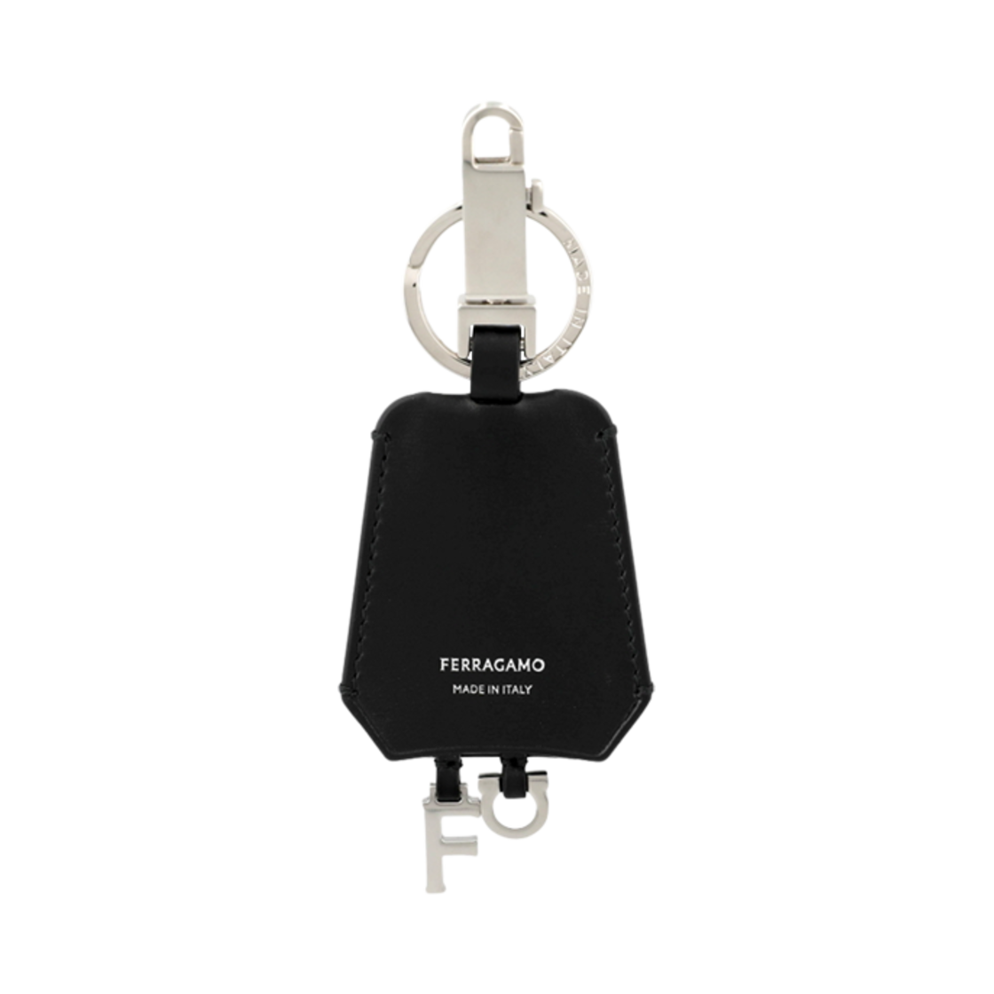 661487-779978 Ferragamo Gancini Charm Keyring Black