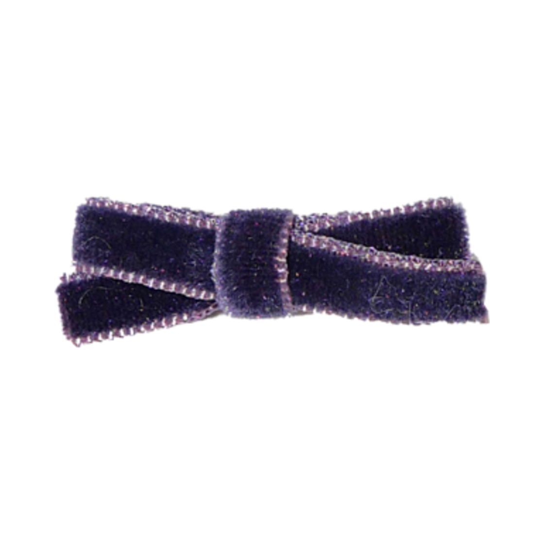 C122705-violet Cosymosy Cat Velvet Ribbon Pin Violet