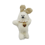 Margesherwood Wood Baby Keyring White