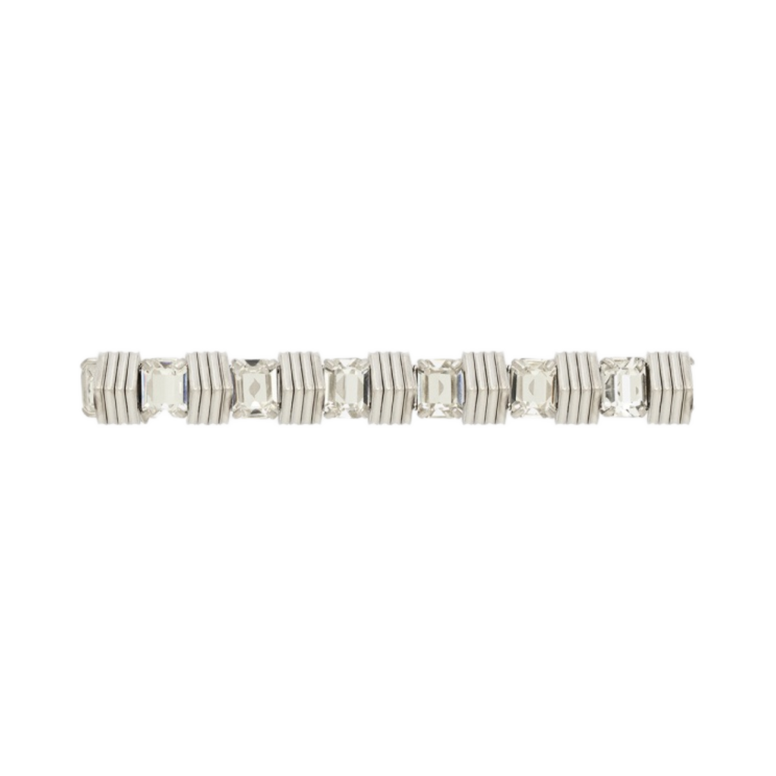 생로랑 라인스톤 트라이앵글 브레이슬릿 메탈 크리스탈 팔라듐(Saint Laurent Rhinestone Triangle Bracelet In Metal Crystal Palladium) - 1