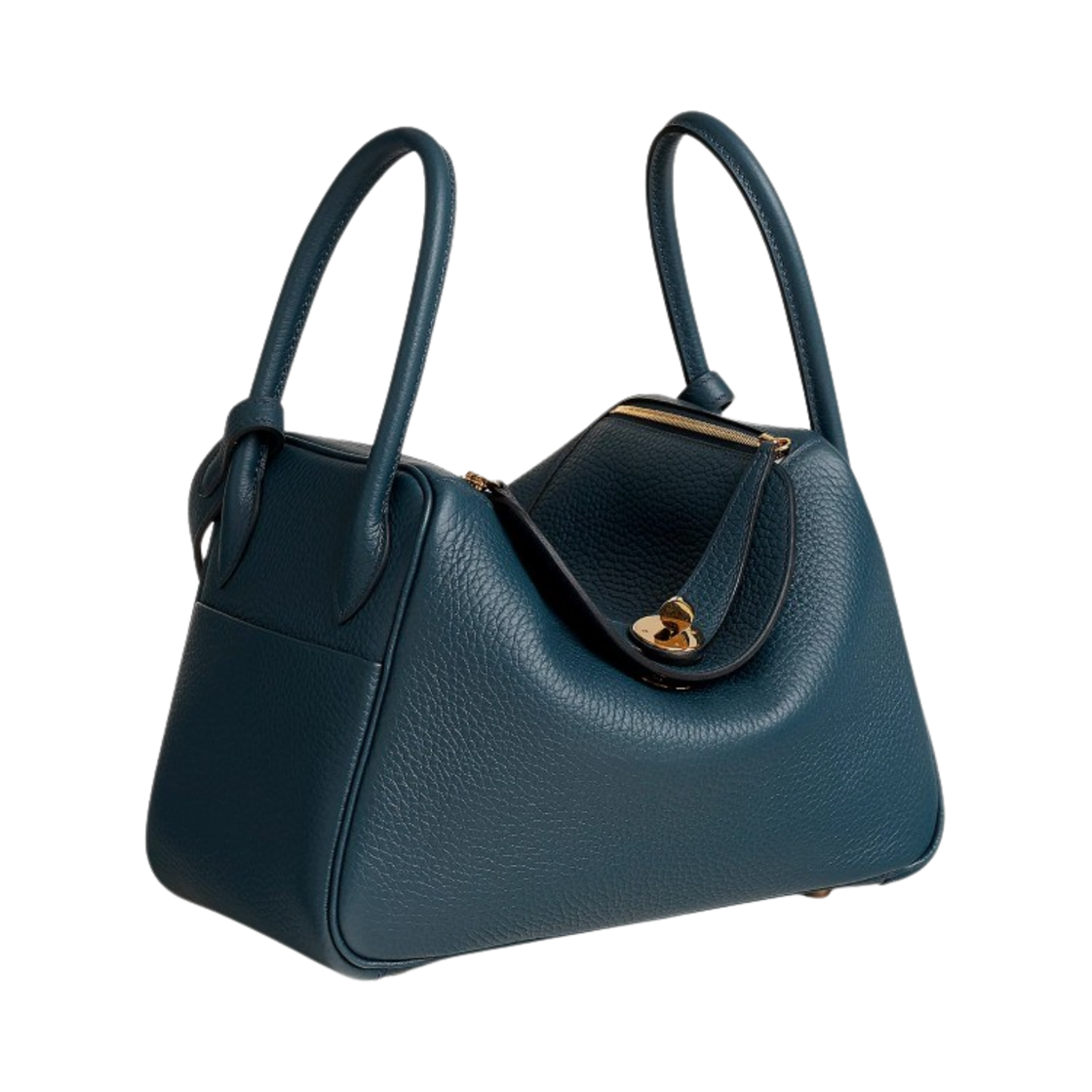 에르메스 린디 26 백 클레망스 & 골드 하드웨어 블루 드 프뤼스(Hermes Lindy 26 Bag Clemence & Gold Bleu De Prusse) - 2
