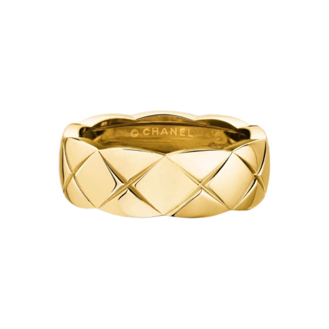 샤넬 코코 크러쉬 링 퀼티드 모티프 스몰 & 18K 옐로우 골드(Chanel Coco Crush Ring Quilted Motif Small & 18K Yellow Gold)