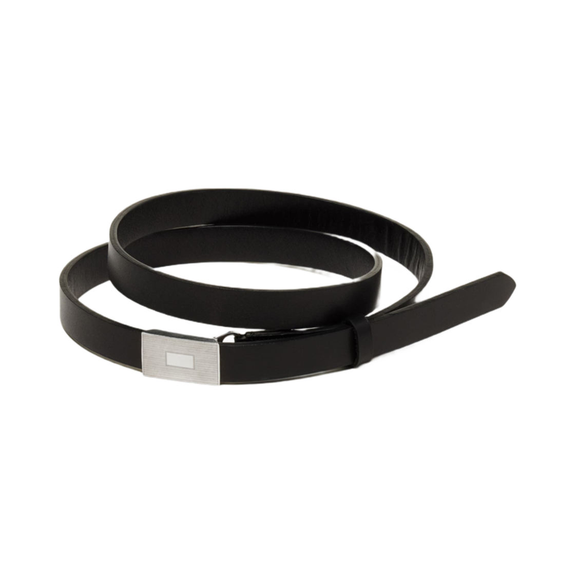 A25SB04RP-W (W) Auralee Slide Buckle Belt Black