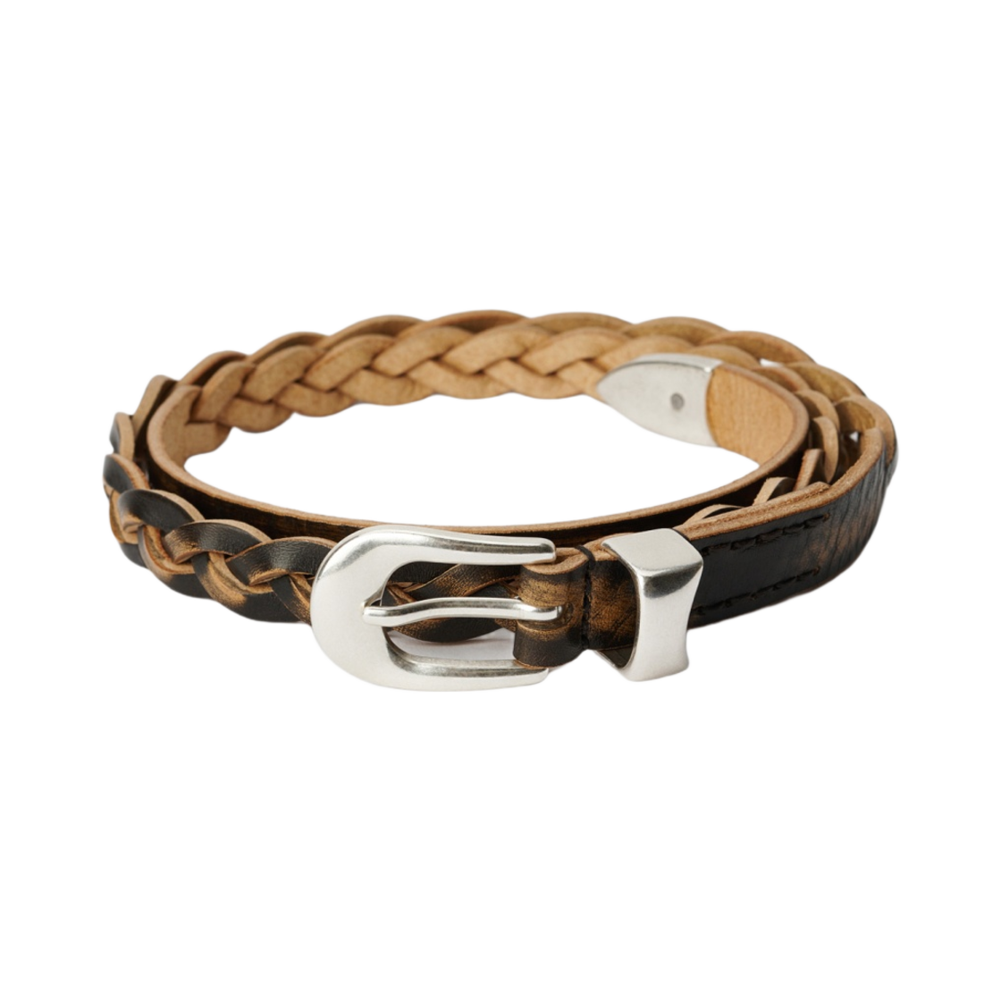 아워레가시 2cm 브레이디드 벨트 빈티지 레더 블랙(Our Legacy 2cm Braided Belt Vintage Leather Black)