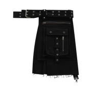 Vacant Archive Bajess Layered Skirt Belt Black