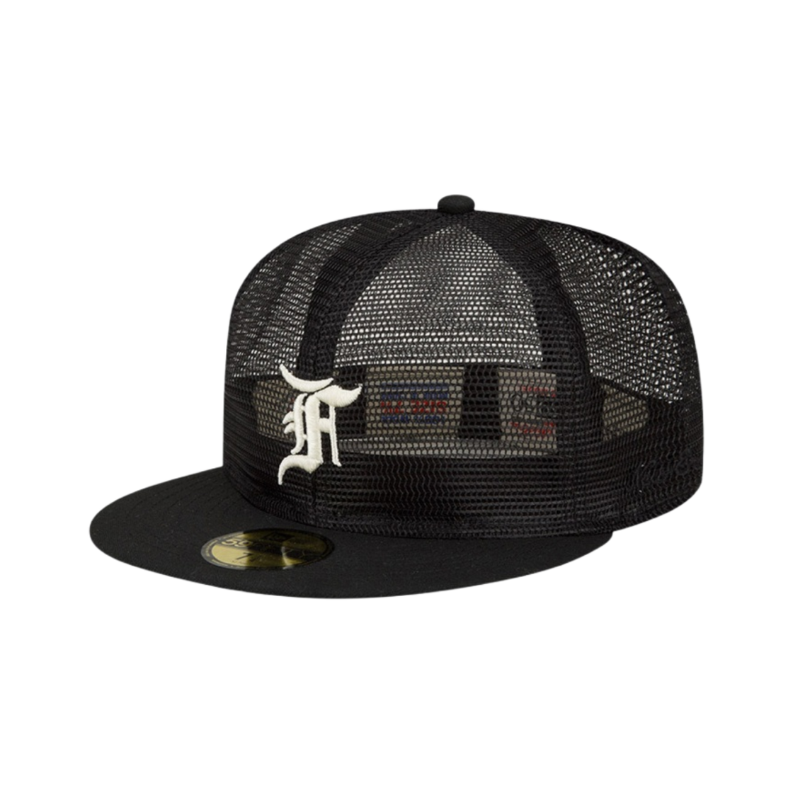 에센셜 x 뉴에라 59FIFTY 메쉬 캡 블랙(Essentials x New Era 59FIFTY Mesh Cap Black)