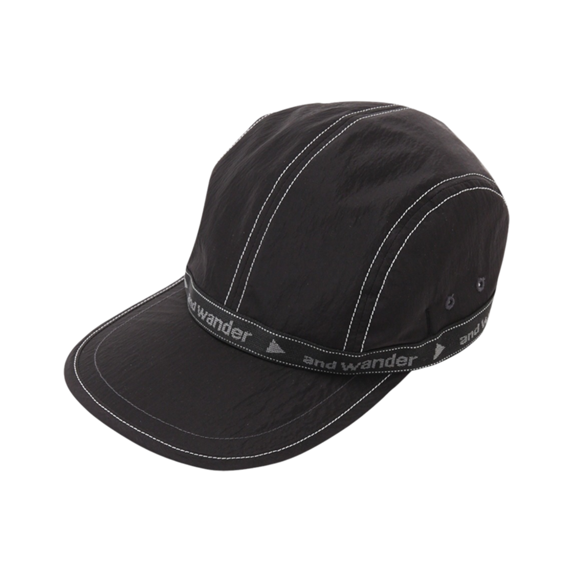 앤드 원더 JQ 테이프 캡 블랙(And Wander JQ Tape Cap Black)