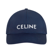 (W) Celine Baseball Cap in Cotton Marine