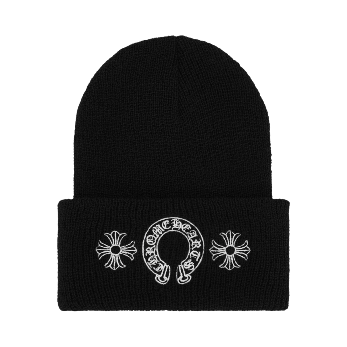 크롬하츠 홀스슈 비니 블랙(Chrome Hearts Horseshoe Beanie Black)