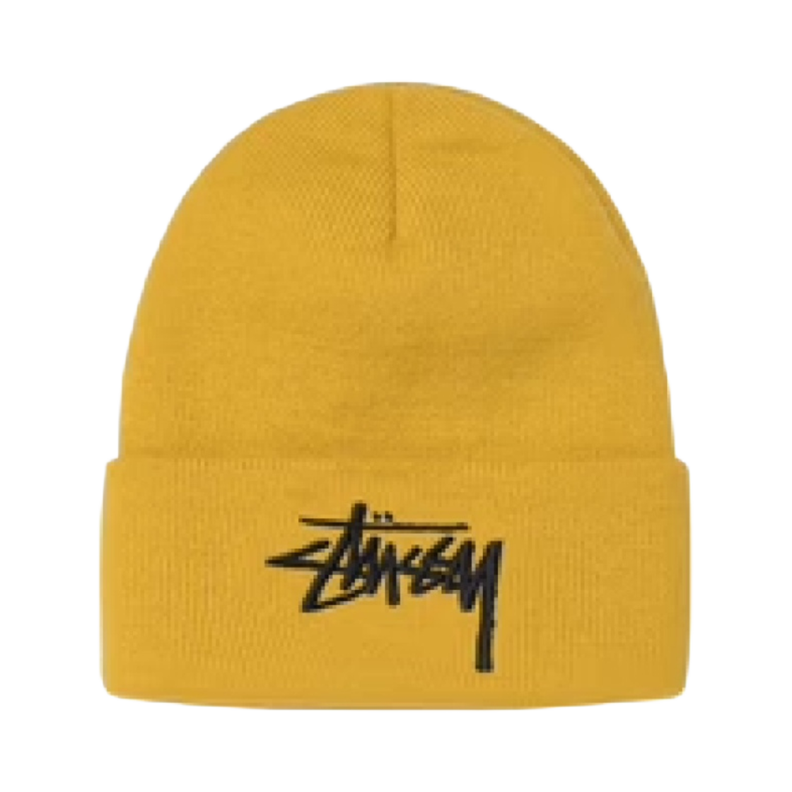 스투시 빅 스탁 커프 비니 머스타드(Stussy Big Stock Cuff Beanie Mustard) - 1