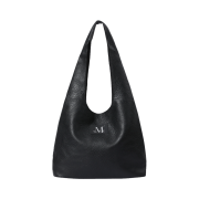 MUCENT Croaker Signiture Leather Shoulder Bag Black