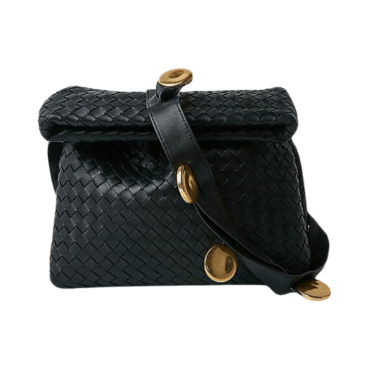 Bottega Veneta Fold Medium Black