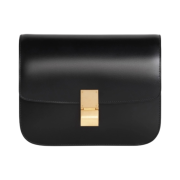 Celine Medium Classic Bag in Box Calfskin Black