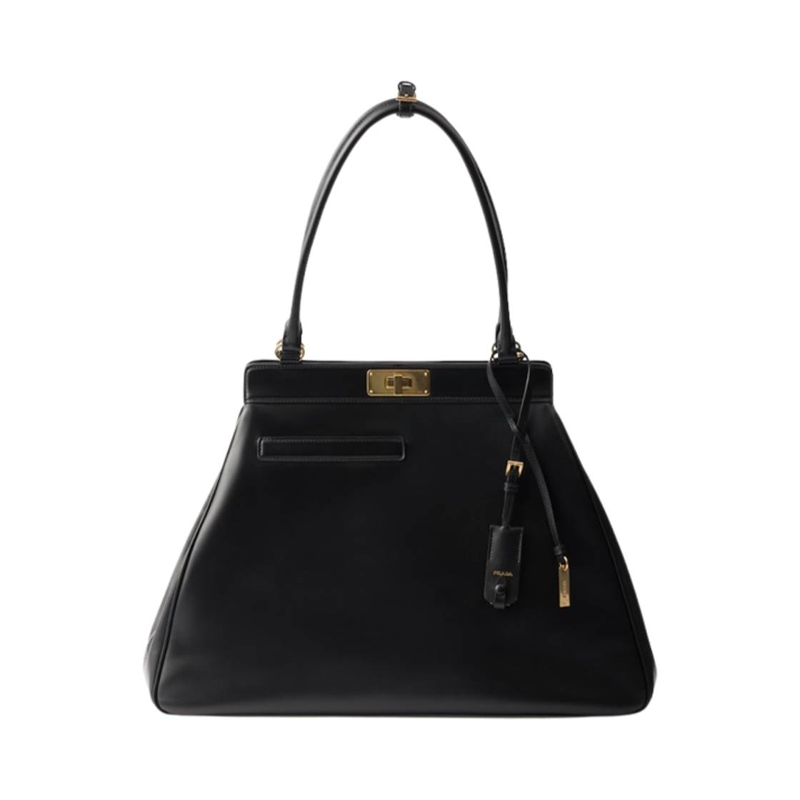 1BG566-2HIA-F0002 Prada Large Leather Tote Bag Black