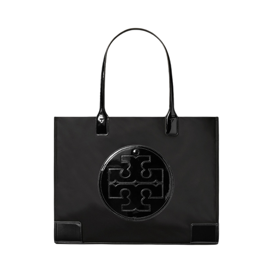 토리버치 엘라 페이턴트 스몰 토트백 블랙(Tory Burch Ella Patent Small Tote Black) - 1