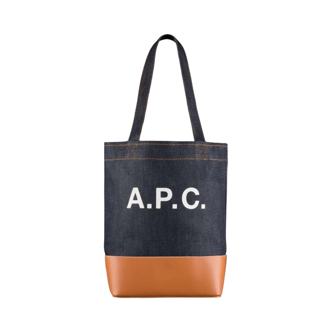 아페쎄 악셀 스몰 토트백 데님 카라멜(A.P.C. Axelle Small Tote Bag Denim Caramel)