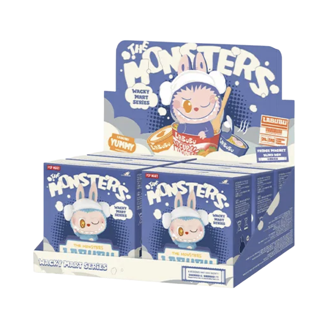 팝마트 라부부 더 몬스터즈 와키 마트 시리즈 프리지 마그넷 (6개입)(Pop Mart Labubu The Monsters Wacky Mart Series Fridge Magnet (6 Blind Boxes))