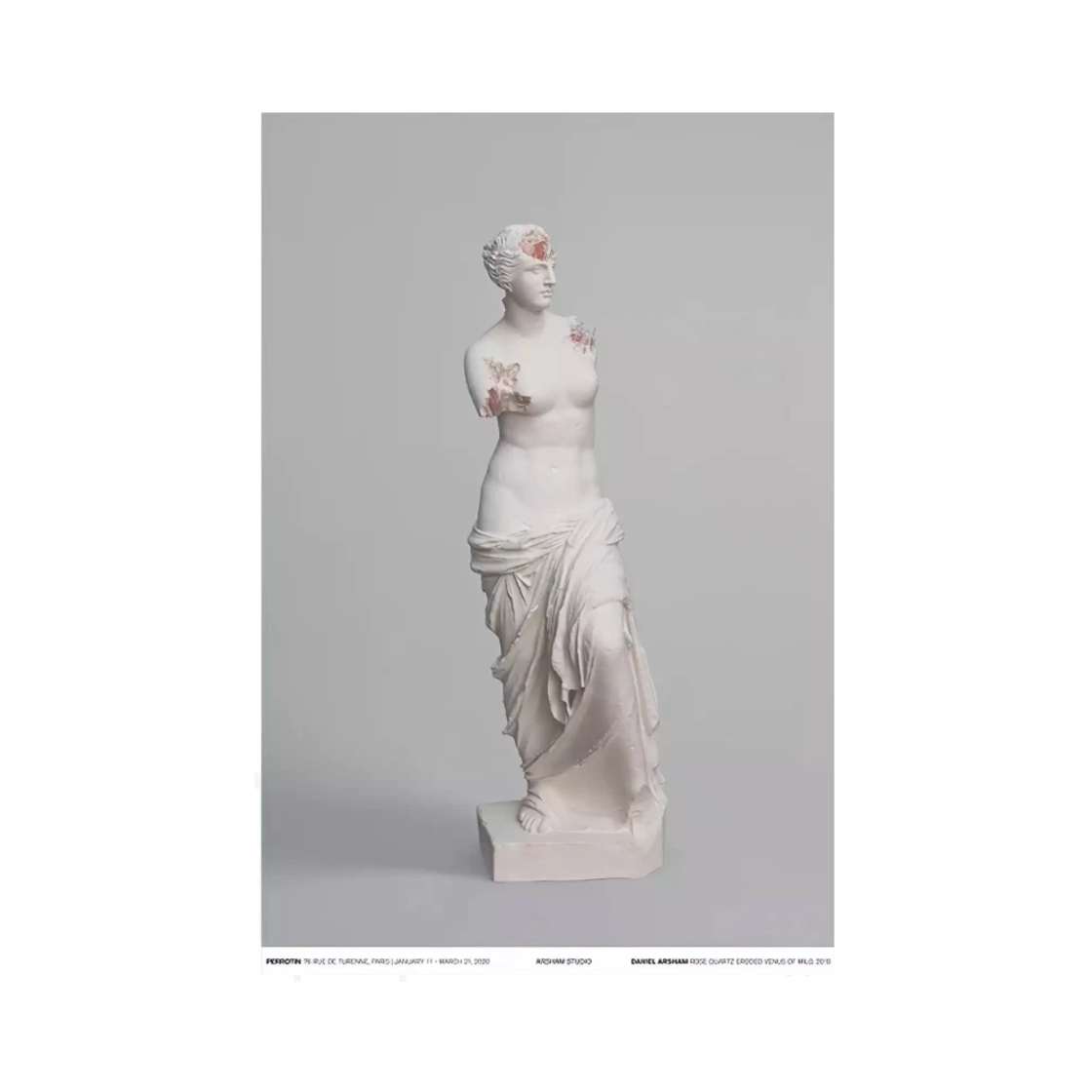 다니엘 아샴 로즈 쿼츠 이로디드 비너스 오브 밀로 포스터 2019(Daniel Arsham Rose Quartz Eroded Venus Of Milo Poster 2019) - 1