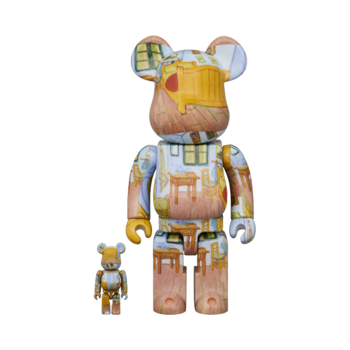 베어브릭 x 빈센트 반 고흐 뮤지엄 반 고흐 베드룸 100% & 400% 세트(Bearbrick x Vincent Van Gogh Museum Van Gogh The Bedroom 100% & 400% Set)
