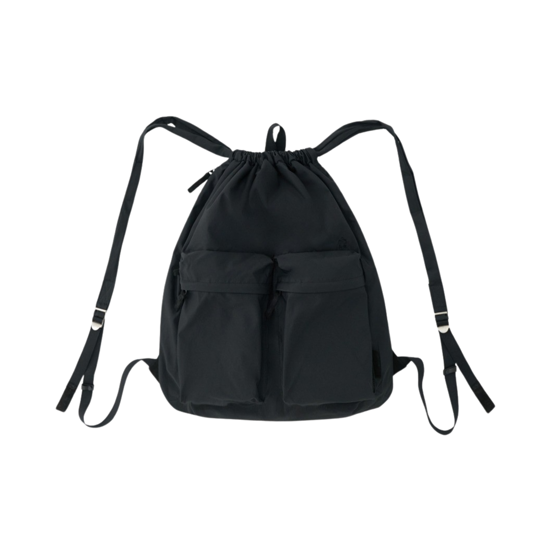 폴리테루 2포켓 드로우 백 블랙(Polyteru 2pk Draw Bag Black)