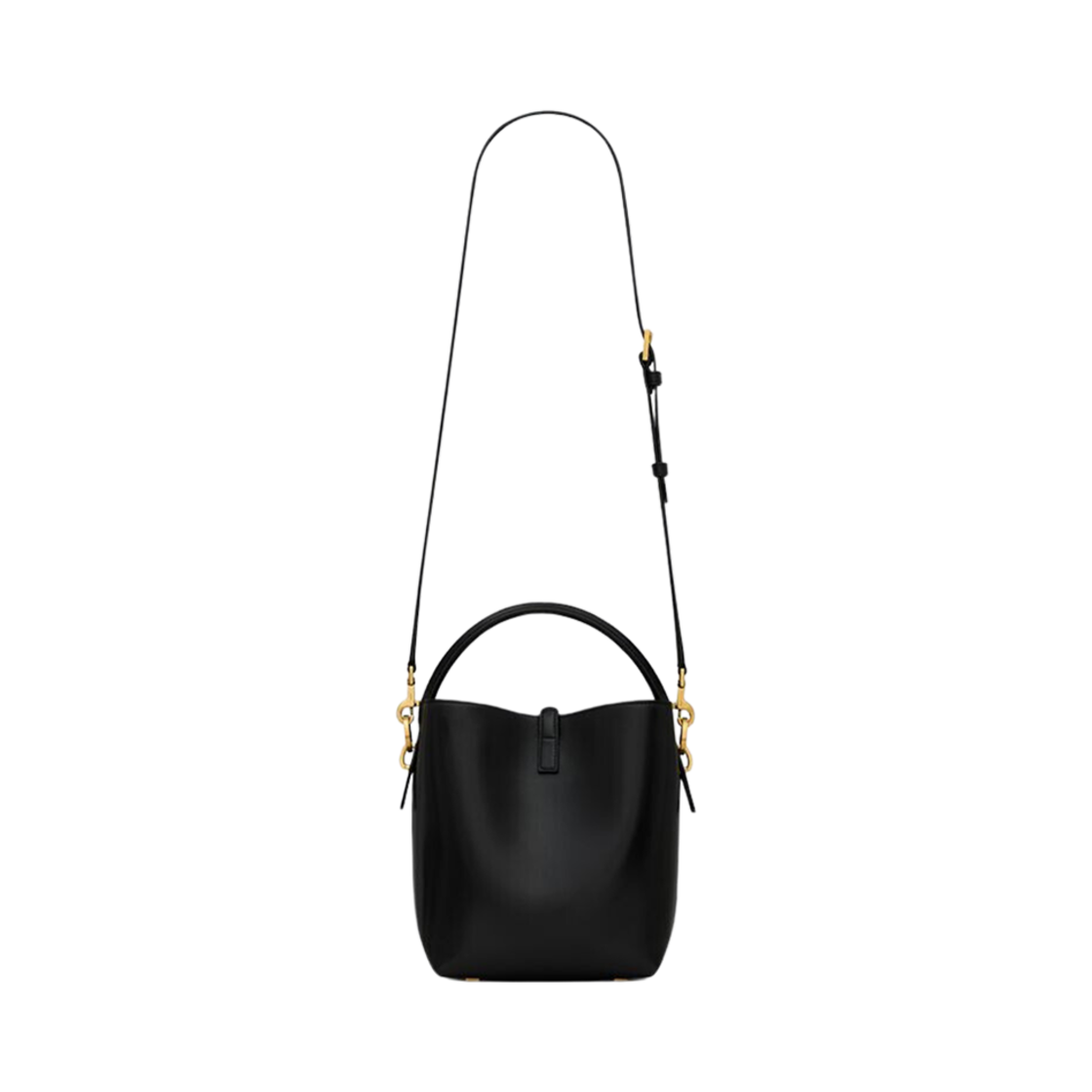 생로랑 르 37 스몰 샤이니 레더 블랙(Saint Laurent Le 37 Small In Shiny Leather Black) - 2